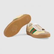 GIÀY GUCCI - G74 LEATHER SNEAKER WITH WEB