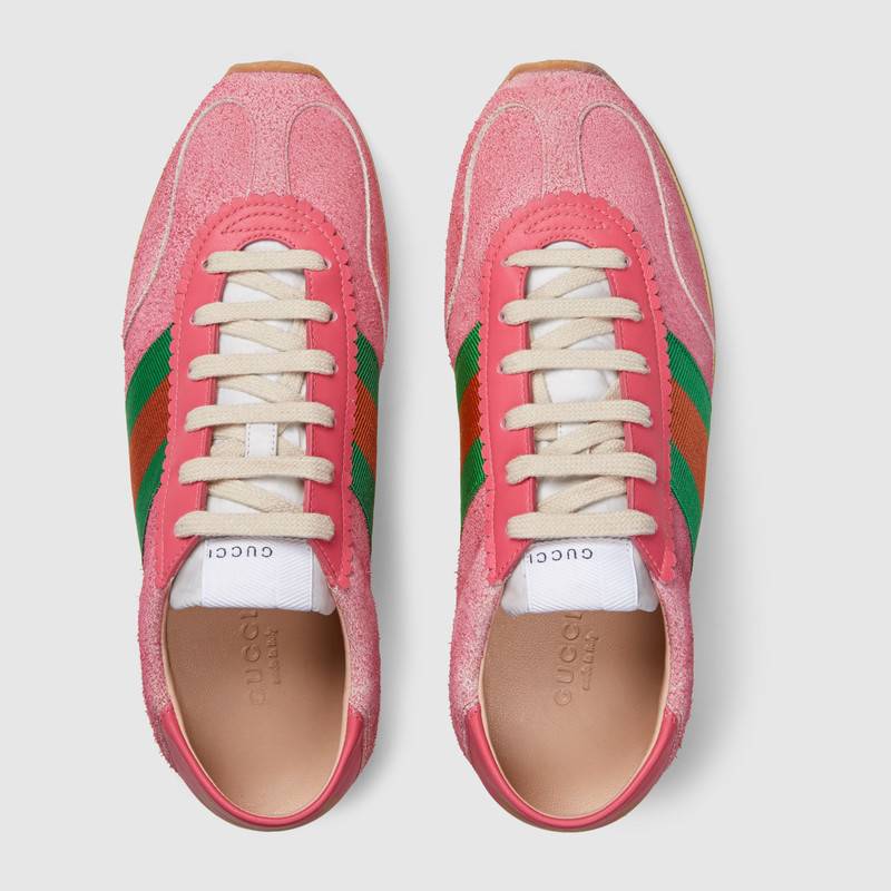 Suede sneaker with Web_4