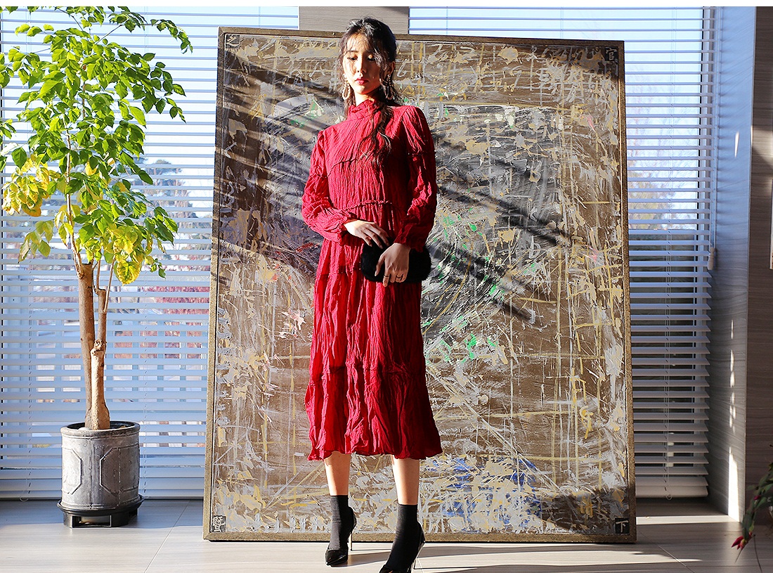 THỜI TRANG HÀN QUỐC - Chiffon Long Dress