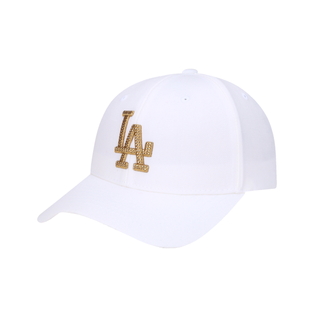 NÓN MLB LA DODGERS SWAROVSKI STELLA ADJUSTABLE CAP - WHITE - LOGO LA