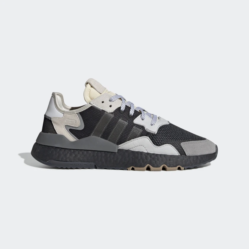 GIÀY ADIDAS NITE JOGGER SHOES - BLACK WHITE