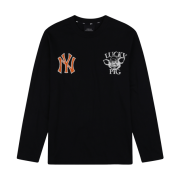 ÁO MLB LA ANGELS LUCKY PIG LONG SLEEVE T-SHIRT - BLACK