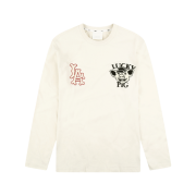 ÁO MLB LA ANGELS LUCKY PIG LONG SLEEVE T-SHIRT - IVORY