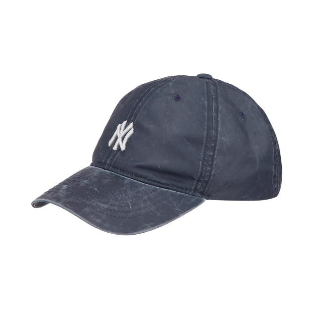 NÓN MLB NEW YORK YANKEES NATURAL WASHED-OUT BALL CAP - NAVY