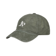 NÓN MLB OAKLAND ATHLETICS NATURAL WASHED-OUT BALL CAP - GREEN