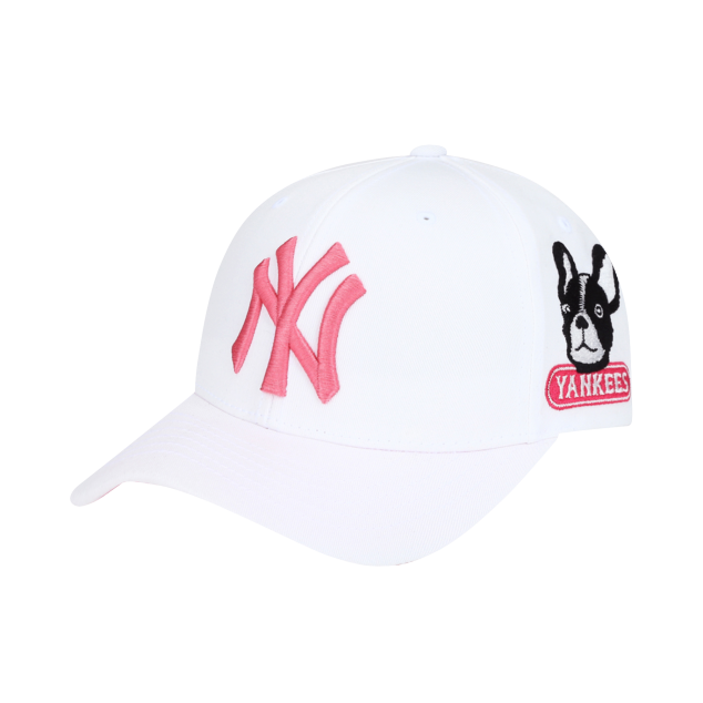 NÓN MLB NEW YORK YANKEES BARK ADJUSTABLE CAP - WHITE PINK