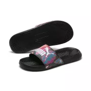 DÉP PUMA POPCAT FLOWER POWER WOMEN SLIDE SANDALS - Black & White