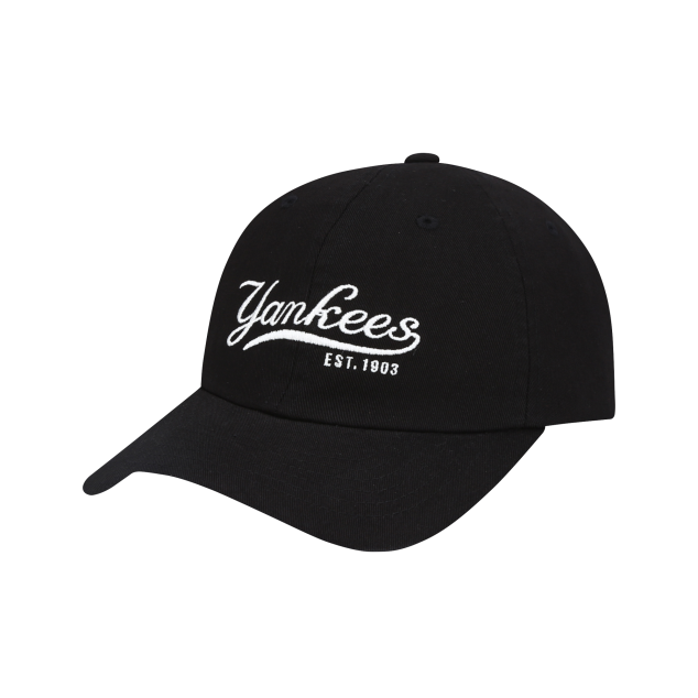 NÓN MLB NEW YORK YANKEES CURSIVE BALL CAP - BLACK