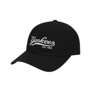 NÓN MLB NEW YORK YANKEES CURSIVE BALL CAP - BLACK