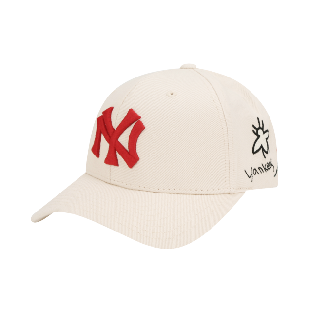 NÓN MLB NEW YORK YANKEES ROSE BEE ADJUSTABLE CAP - IVORY