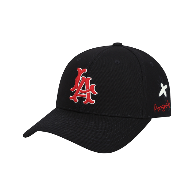 NÓN MLB LA ANGELS ROSE BEE ADJUSTABLE CAP - BLACK