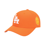 NÓN MLB LA DODGERS ROUND PATCH CURVED CAP - ORANGE