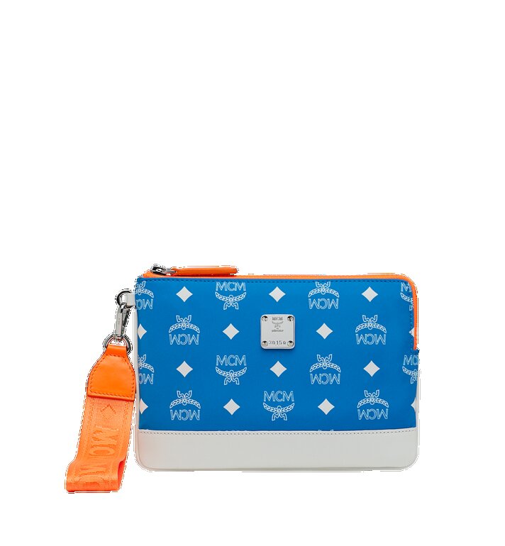 Ví MCM - Resnick iPad Mini Case in Logo Nylon - Blue