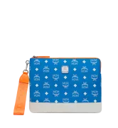 Ví MCM - Resnick iPad Pro 10.5" Case in White Logo Nylon - Blue