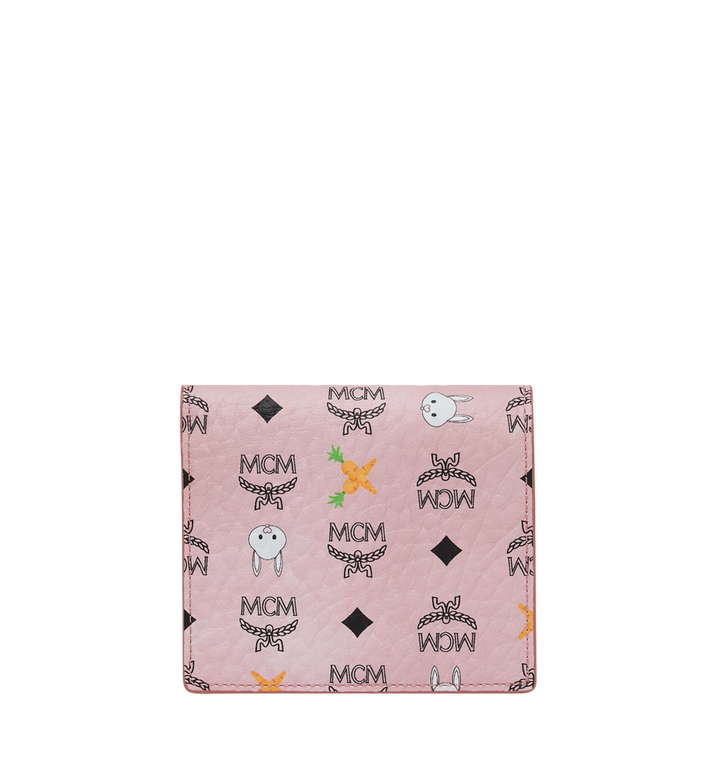 Ví MCM - Mini - Two Fold Flat Wallet in Rabbit Carrot Visetos - Pink