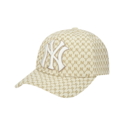 NÓN MLB NEW YORK YANKEES MONOGRAM ADJUSTABLE CAP - BEIGE