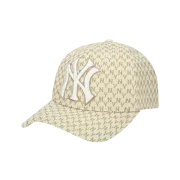 NÓN MLB NEW YORK YANKEES MONOGRAM ADJUSTABLE CAP - BEIGE