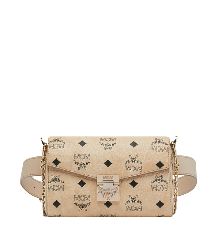 Túi MCM Small Patricia Belt Bag in Visetos - Beige