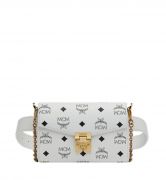 Túi MCM Small Patricia Belt Bag in Visetos - White