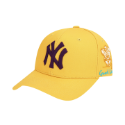 NÓN MLB NEW YORK YANKEES GOOD LUCK CHARACTER ADJUSTABLE CAP - YELLOW