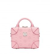 TÚI MCM Small - Soft Berlin Crossbody Bag in Monogram Leather - Quartz Pink