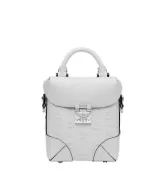 TÚI MCM Small - Soft Berlin Crossbody Bag in Monogram Leather - White