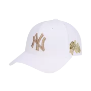 NÓN MLB NEW YORK YANKEES LOVE ROSE ADJUSTABLE CAP - WHITE