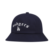 NÓN MLB LA DODGERS STREET GOTHIC WORDING SOLID DOME HAT - NAVY