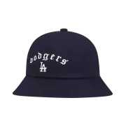 NÓN MLB LA DODGERS STREET GOTHIC WORDING SOLID DOME HAT - NAVY