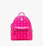 BALO MCM STARK BACKPACK IN NEON VISETOS - Neon Pink - 32cm