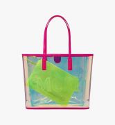 TÚI MCM Medium - FLO SHOPPER IN HOLOGRAM - Neon Pink