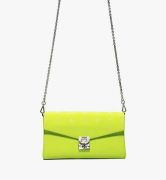 TÚI MCM Medium - MILLIE CROSSBODY IN VISETOS - Neon Yellow