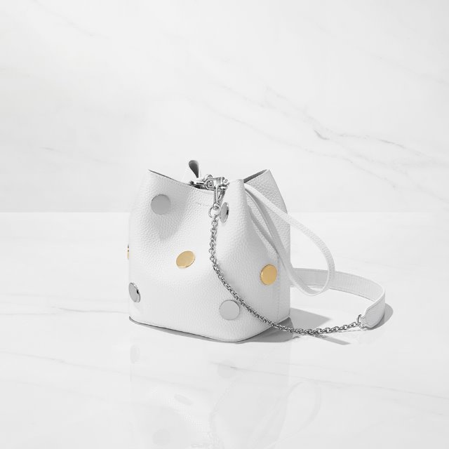 TÚI FIND KAPOOR - MINI PINGO BAG 16 METAL LINE SET - WHITE