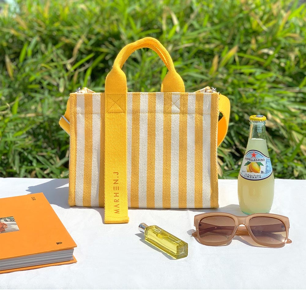 TÚI MARHEN.J - RICO MINI BAG STRIPE - LEMON YELLOW