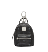 MCM BACKPACK CHARM IN VISETOS - BLACK