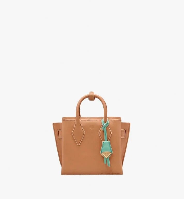 TÚI MCM Mini - NEO MILLA TOTE IN SPANISH LEATHER - Biscuit