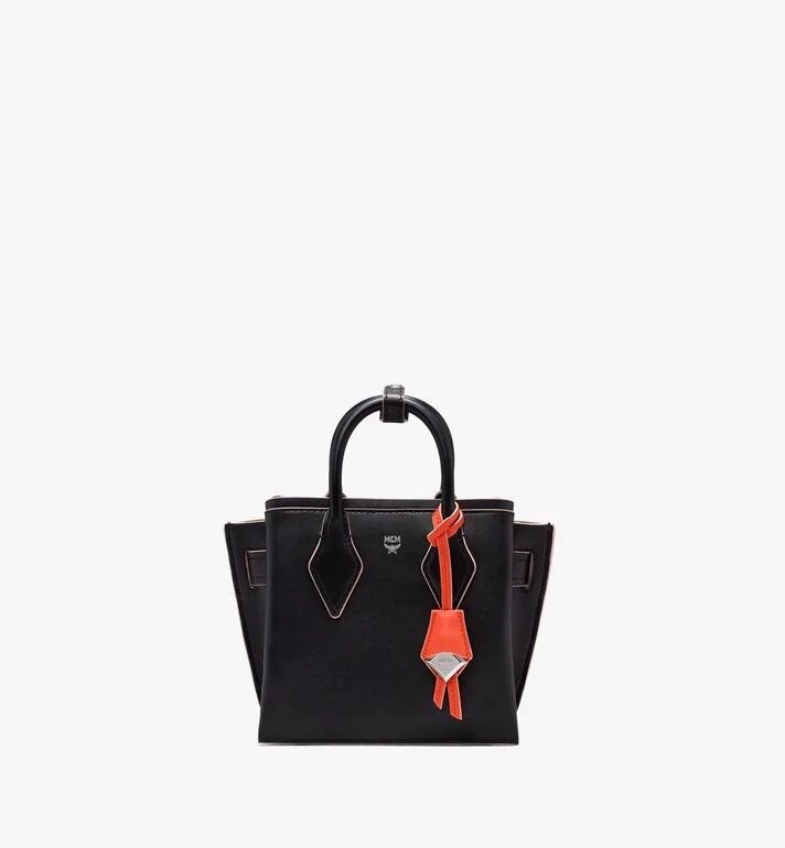 TÚI MCM Mini - NEO MILLA TOTE IN SPANISH LEATHER - Black