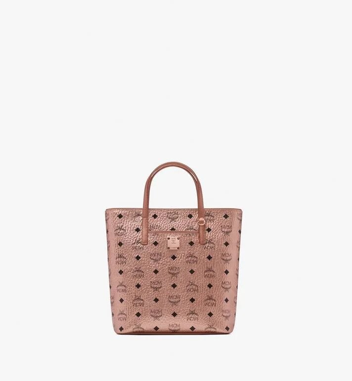 TÚI MCM Small - ANYA SHOPPER IN VISETOS - Champagne Gold