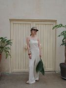 THỜI TRANG HÀN QUỐC - Backless Linen Blend Jumpsuit