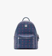Balo MCM 32 Cm - STARK BEBE BOO BACKPACK IN VISETOS - Deep Blue Sea