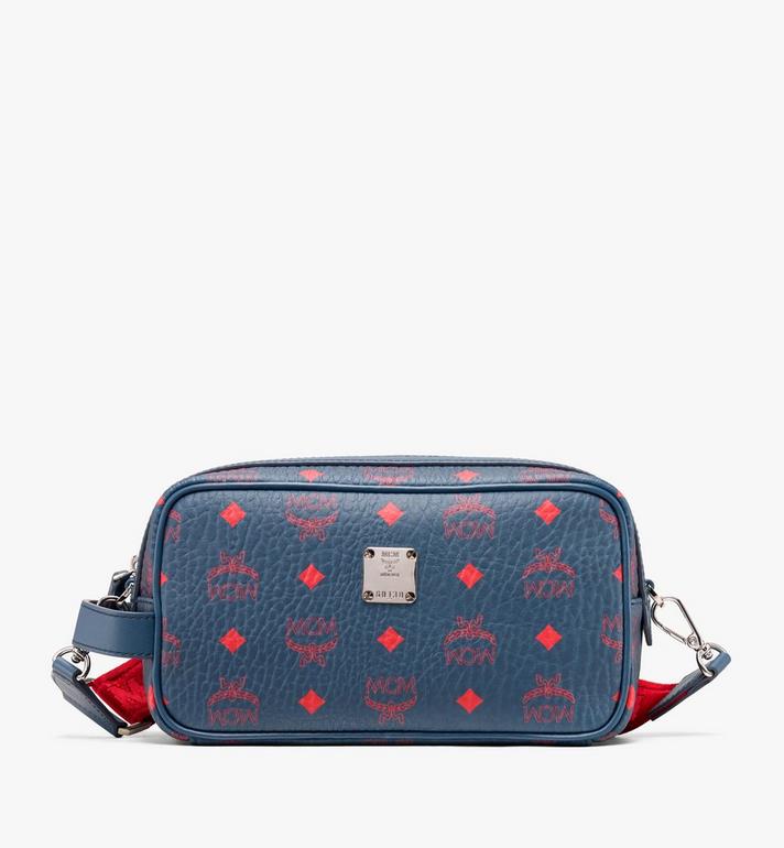 Túi MCM - WASH BAG IN VISETOS - Deep Blue Sea