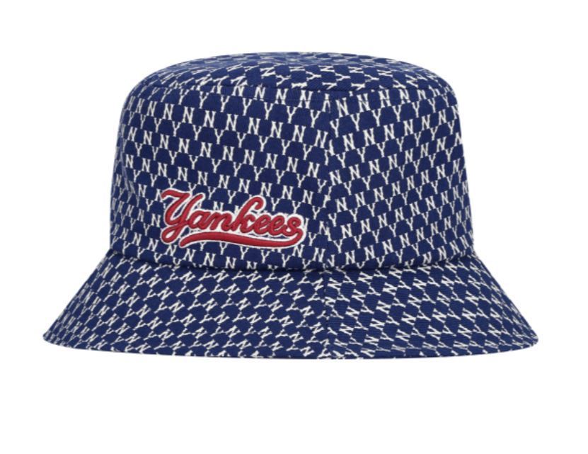 NÓN MLB NEW YORK YANKEES MONOGRAM BUCKET HAT - NAVY