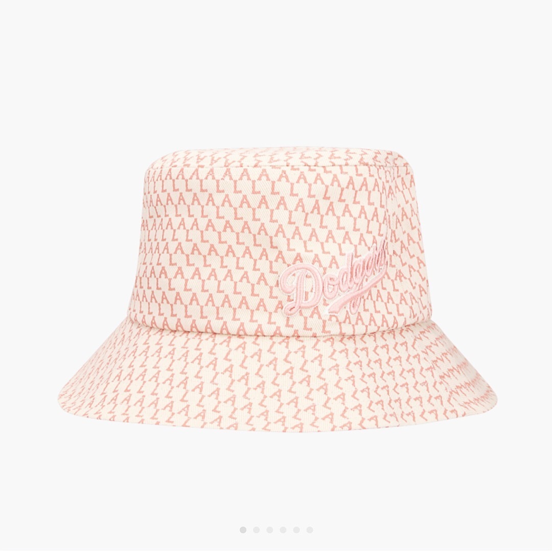 NÓN MLB LA DODGERS MONOGRAM BUCKET HAT - PINK