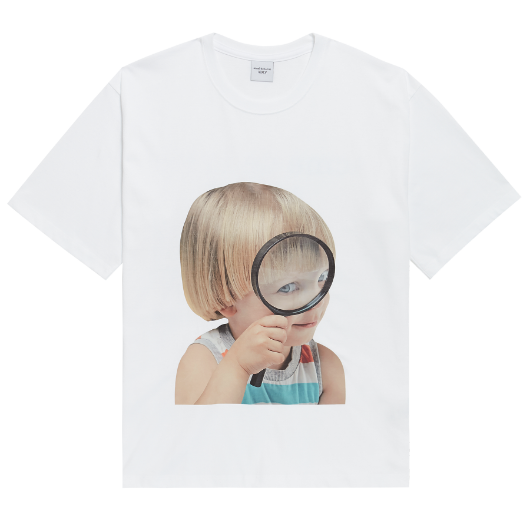 ÁO ADLV BABY FACE SHORT SLEEVE WHITE MAGNIFIER