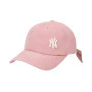 NÓN MLB NEW YORK YANKEES SUEDE RIBBON ADJUSTABLE CAP - PINK