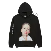 ÁO ADLV BABY FACE HOODIE BLACK CANDY