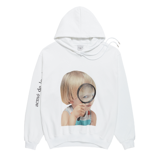 ÁO ADLV BABY FACE HOODIE WHITE MAGNIFIER