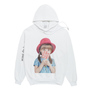 ÁO ADLV BABY FACE HOODIE WHITE RED HAT