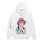 ÁO ADLV BABY FACE HOODIE WHITE RED HAT