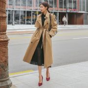 THỜI TRANG HÀN QUỐC - Epaulet Tie-Waist Trench Coat
